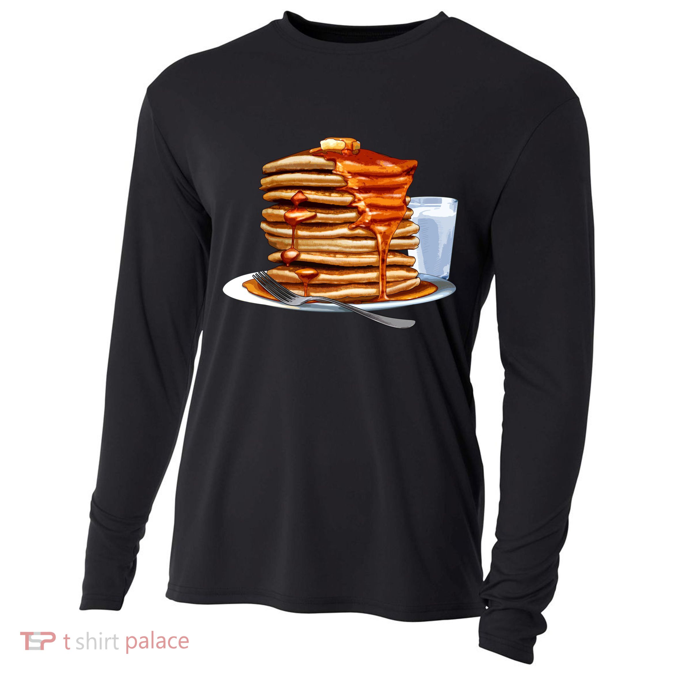 Huge Pancake Stack Cooling Performance Long Sleeve Crew