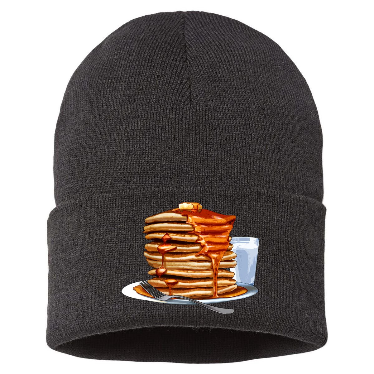 Huge Pancake Stack Sustainable Knit Beanie