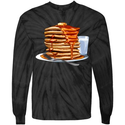 Huge Pancake Stack Tie-Dye Long Sleeve Shirt