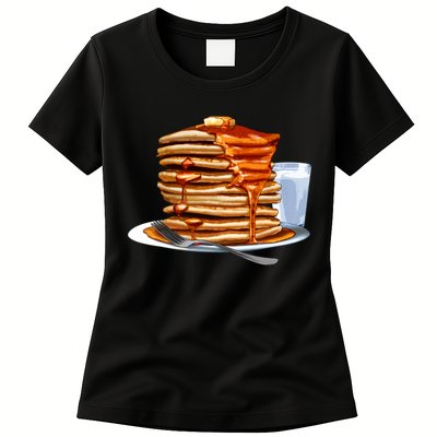 Huge Pancake Stack Womens T-Shirt
