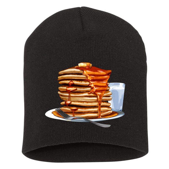 Huge Pancake Stack Short Acrylic Beanie