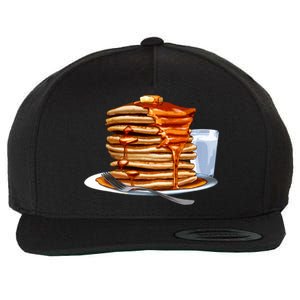 Huge Pancake Stack Wool Snapback Cap