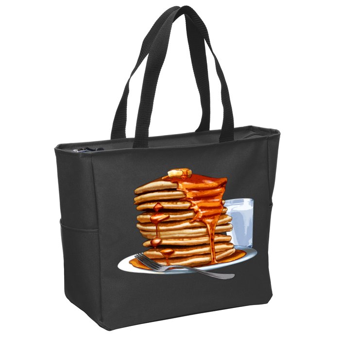 Huge Pancake Stack Zip Tote Bag