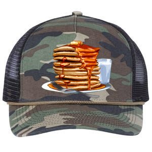 Huge Pancake Stack Retro Rope Trucker Hat Cap