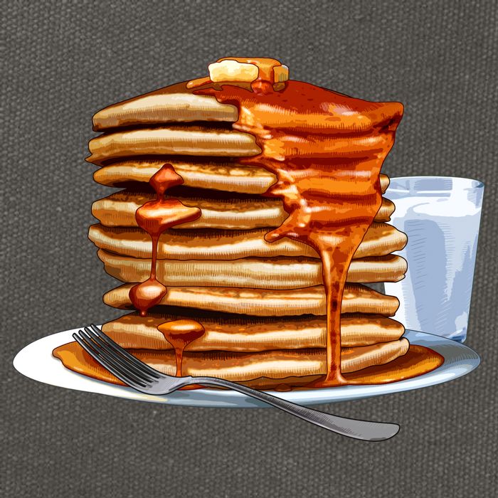 Huge Pancake Stack Cotton Canvas Backpack