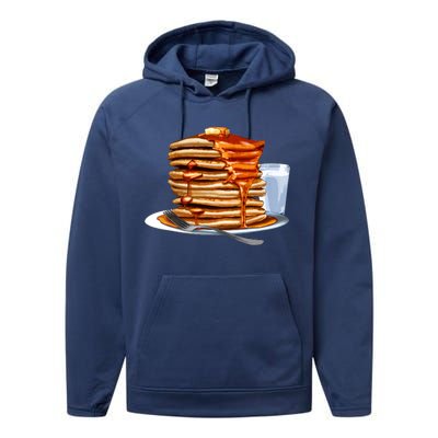 Huge Pancake Stack Performance Fleece Hoodie