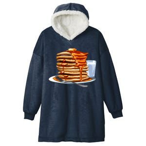 Huge Pancake Stack Hooded Wearable Blanket