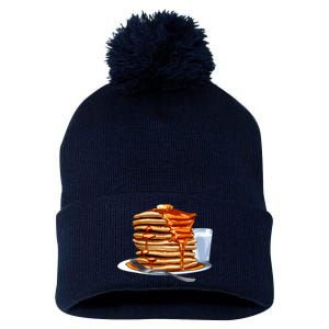 Huge Pancake Stack Pom Pom 12in Knit Beanie