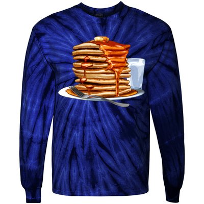 Huge Pancake Stack Tie-Dye Long Sleeve Shirt