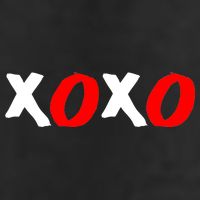 Hugs and Kisses XOXO Valentine's Day 7 Panel Mesh Trucker Snapback Hat