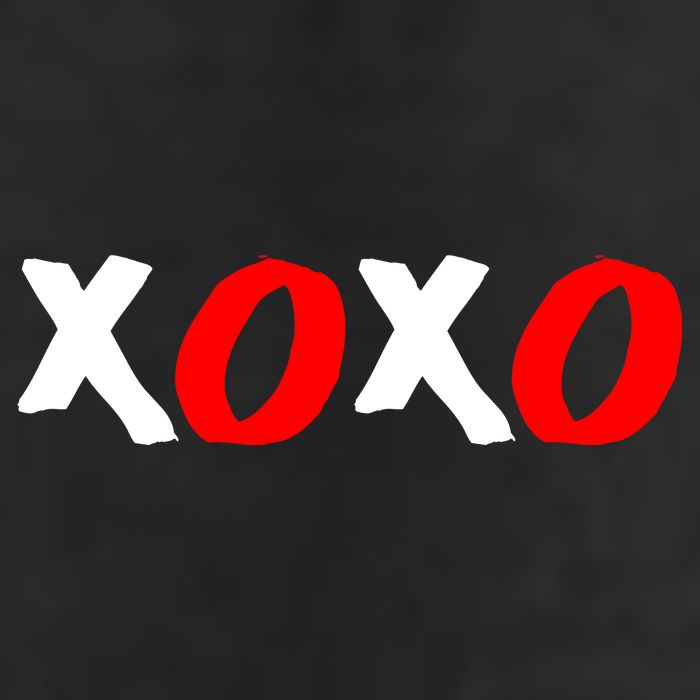 Hugs and Kisses XOXO Valentine's Day 7 Panel Mesh Trucker Snapback Hat