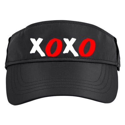 Hugs and Kisses XOXO Valentine's Day Adult Drive Performance Visor