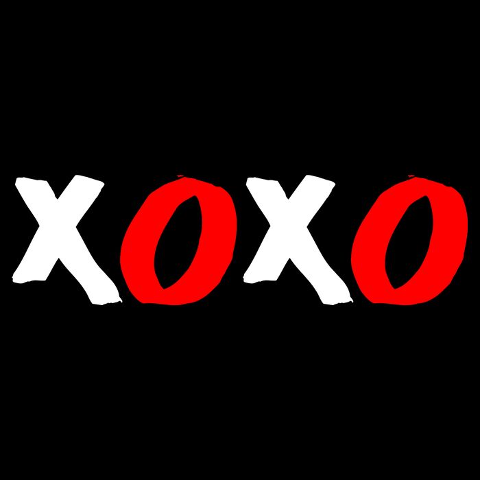 Hugs and Kisses XOXO Valentine's Day Flat Bill Trucker Hat