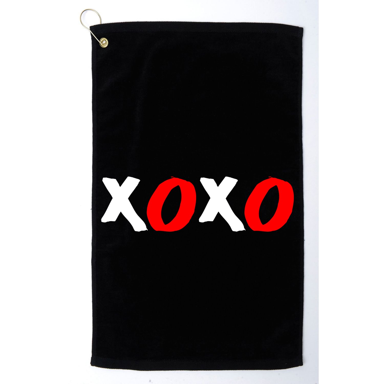 Hugs and Kisses XOXO Valentine's Day Golf Towel