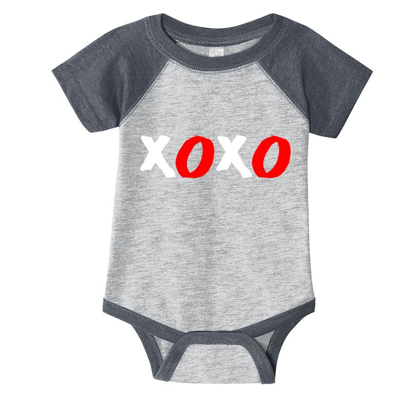 Hugs and Kisses XOXO Valentine's Day Infant Baby Jersey Bodysuit