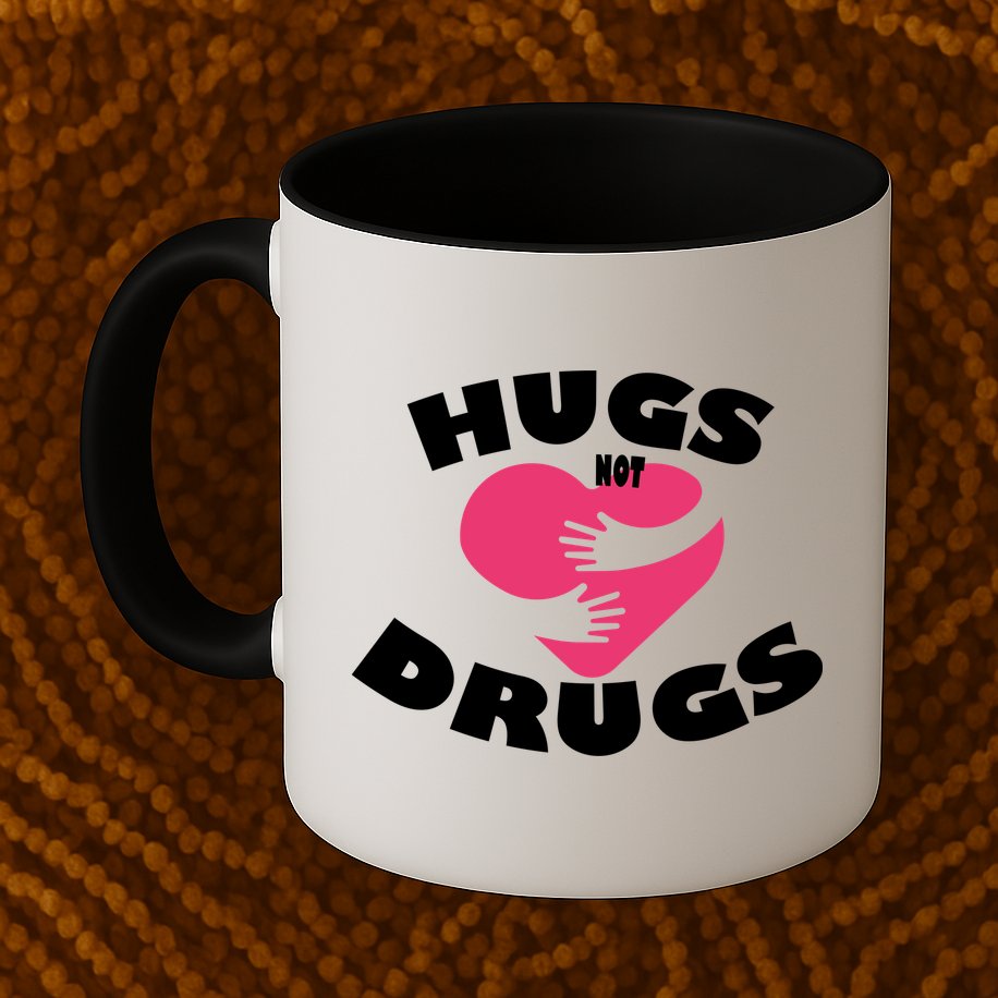Hugs Not Drugs Mug