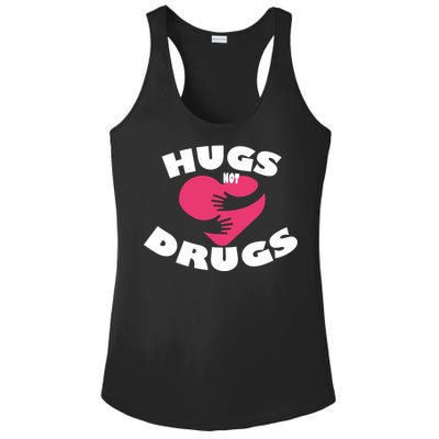 Hugs Not Drugs Ladies PosiCharge Competitor Racerback Tank