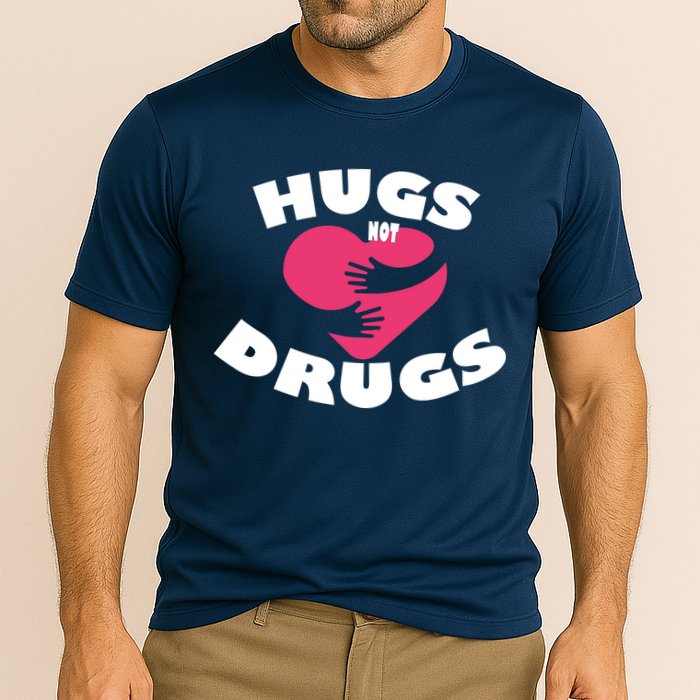 Hugs Not Drugs Cooling Performance Crew T-Shirt