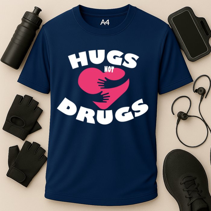 Hugs Not Drugs Cooling Performance Crew T-Shirt