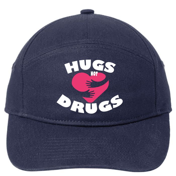 Hugs Not Drugs 7-Panel Snapback Hat