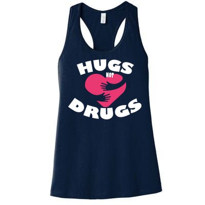 Hugs Not Drugs Women's Racerback Tank