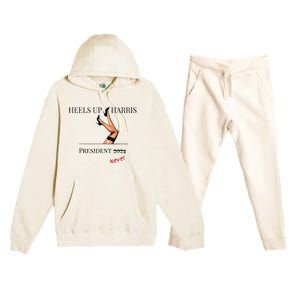 Heels Up Harris President 2024 Never Premium Hooded Sweatsuit Set