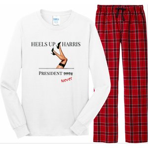 Heels Up Harris President 2024 Never Long Sleeve Pajama Set