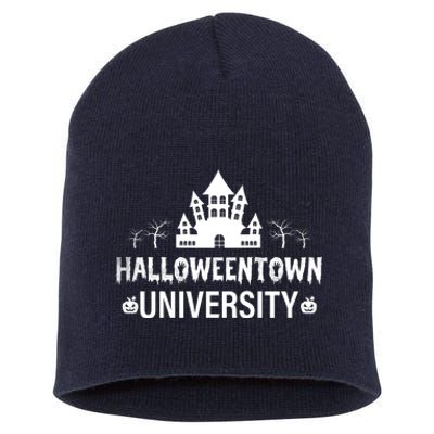 Halloweentown University Halloween Quote Short Acrylic Beanie