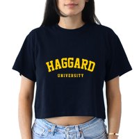 Haggard University Women's Crop Top Tee