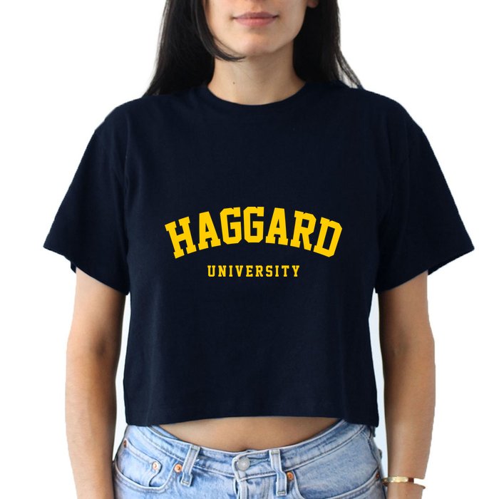 Haggard University Women's Crop Top Tee