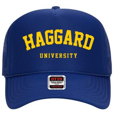 Haggard University High Crown Mesh Back Trucker Hat