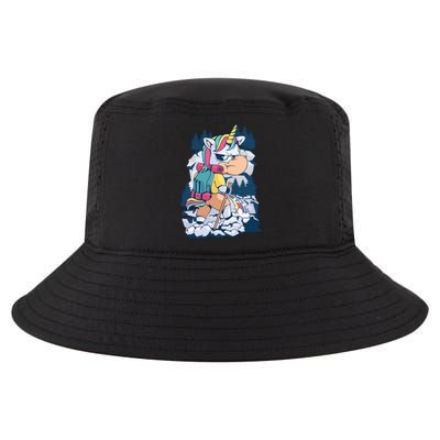 Hiking Unicorn Cool Comfort Performance Bucket Hat