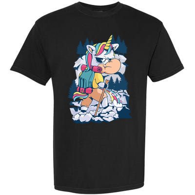 Hiking Unicorn Garment-Dyed Heavyweight T-Shirt