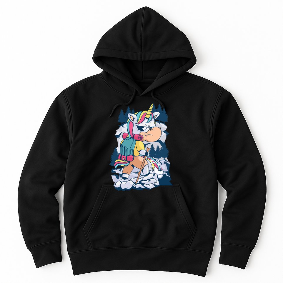Hiking Unicorn Hoodie
