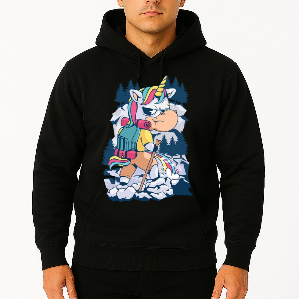Hiking Unicorn Hoodie