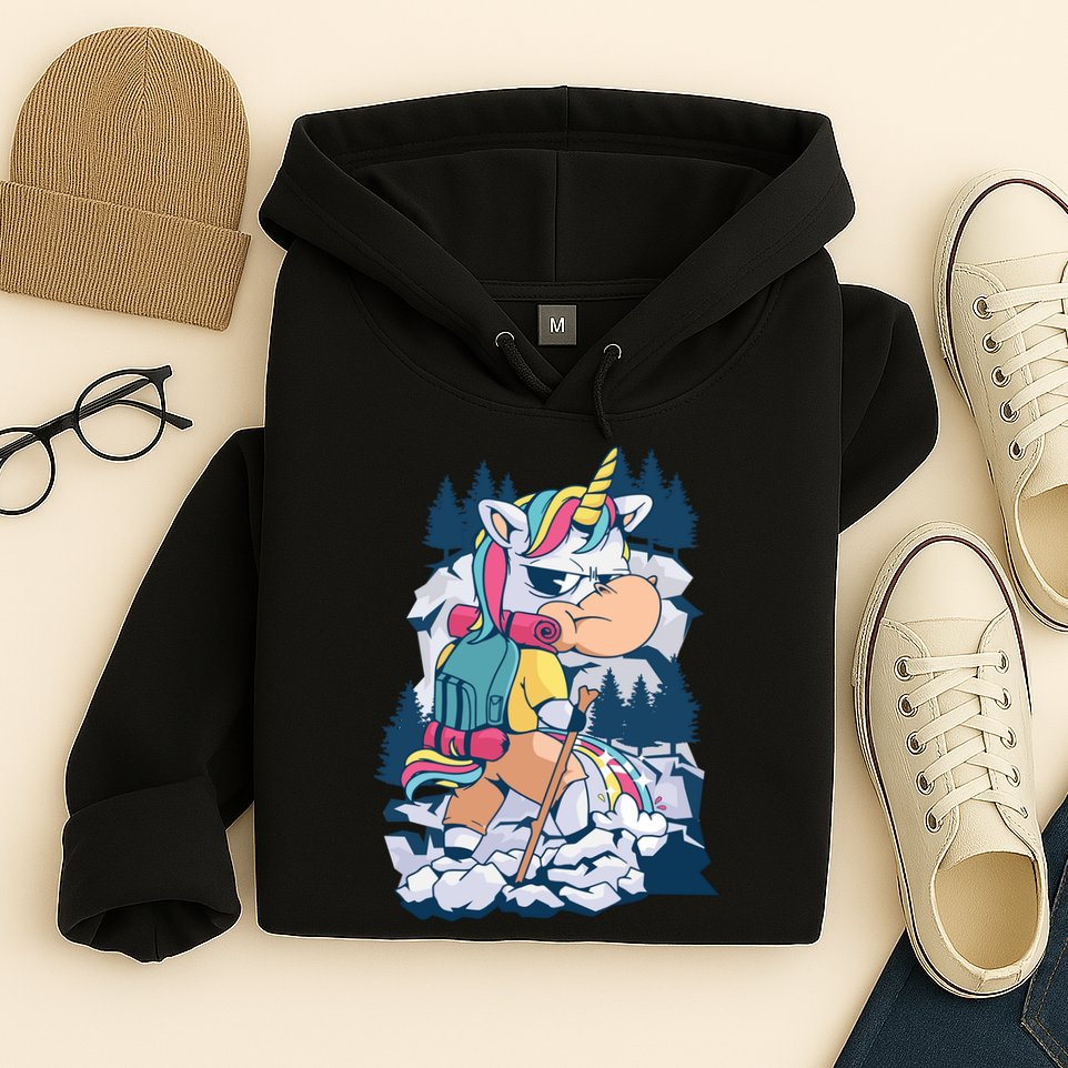 Hiking Unicorn Hoodie