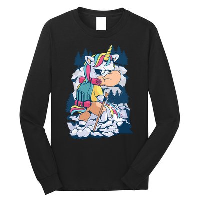 Hiking Unicorn Long Sleeve Shirt