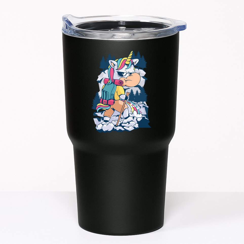 Hiking Unicorn Tumbler