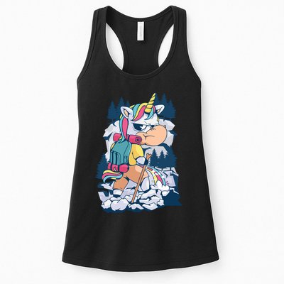 Hiking Unicorn Womens Tank Top