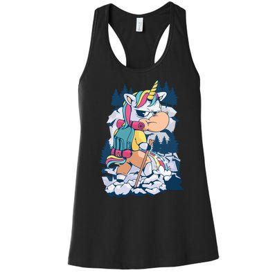 Hiking Unicorn Women's Racerback Tank