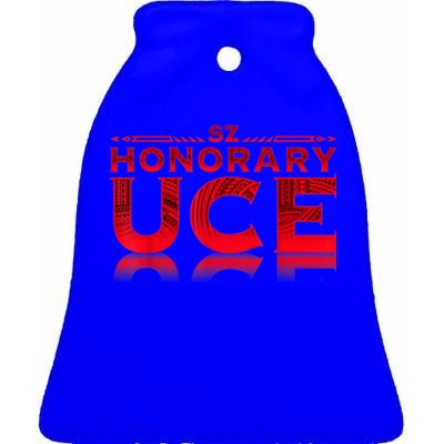 Honorary Uce Ceramic Bell Ornament