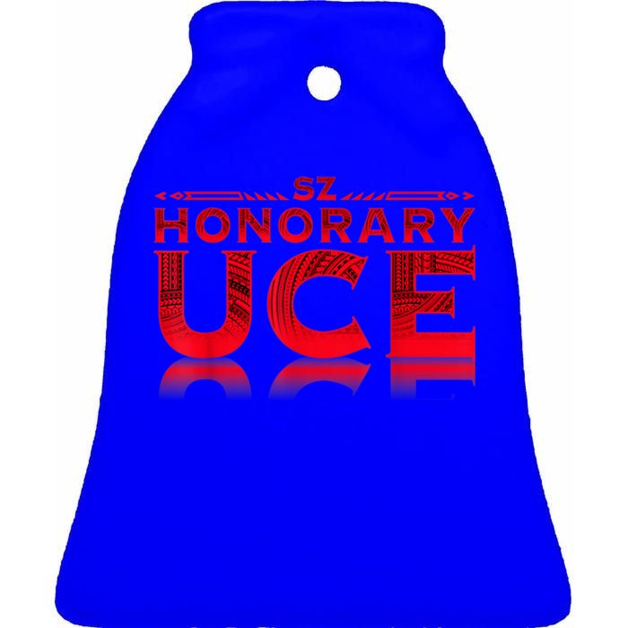 Honorary Uce Ceramic Bell Ornament