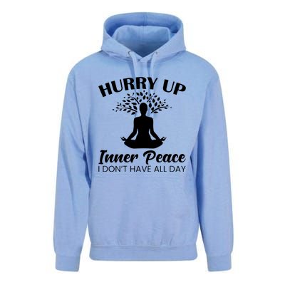 Hurry Up Inner Peace Unisex Surf Hoodie