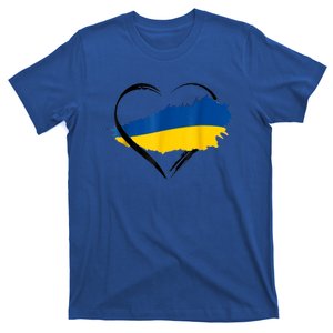 Heart Ukraine I Stand With Ukraine Ukrainian Flag Gift T-Shirt