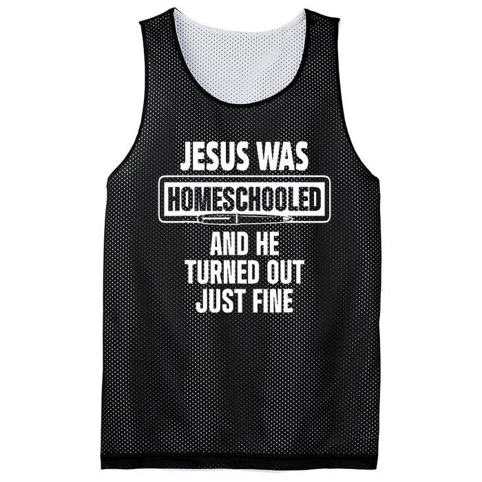 Homeschool Unschooling Jesus Homeschooled Mesh Reversible Basketball Jersey Tank