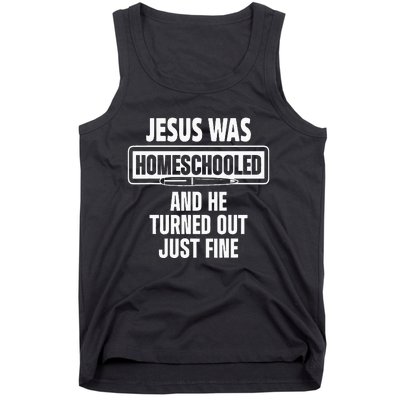 Homeschool Unschooling Jesus Homeschooled Tank Top