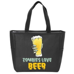 Hilarious Undead Love Brew Halloween Outfit Zip Tote Bag