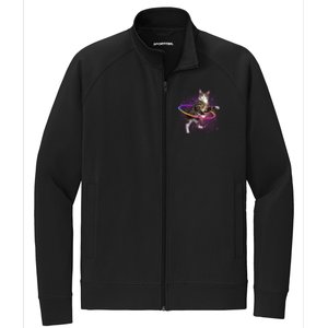 Hula Hoop Galaxy Cat Stretch Full-Zip Cadet Jacket