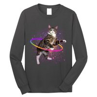 Hula Hoop Galaxy Cat Long Sleeve Shirt