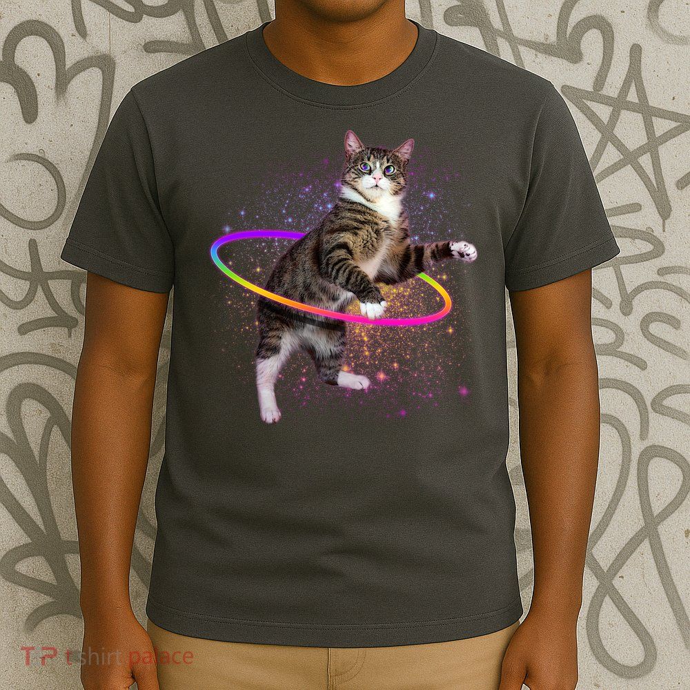 Hula Hoop Galaxy Cat T-Shirt
